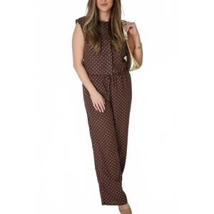NEW GILLI piper polka dot set in brown